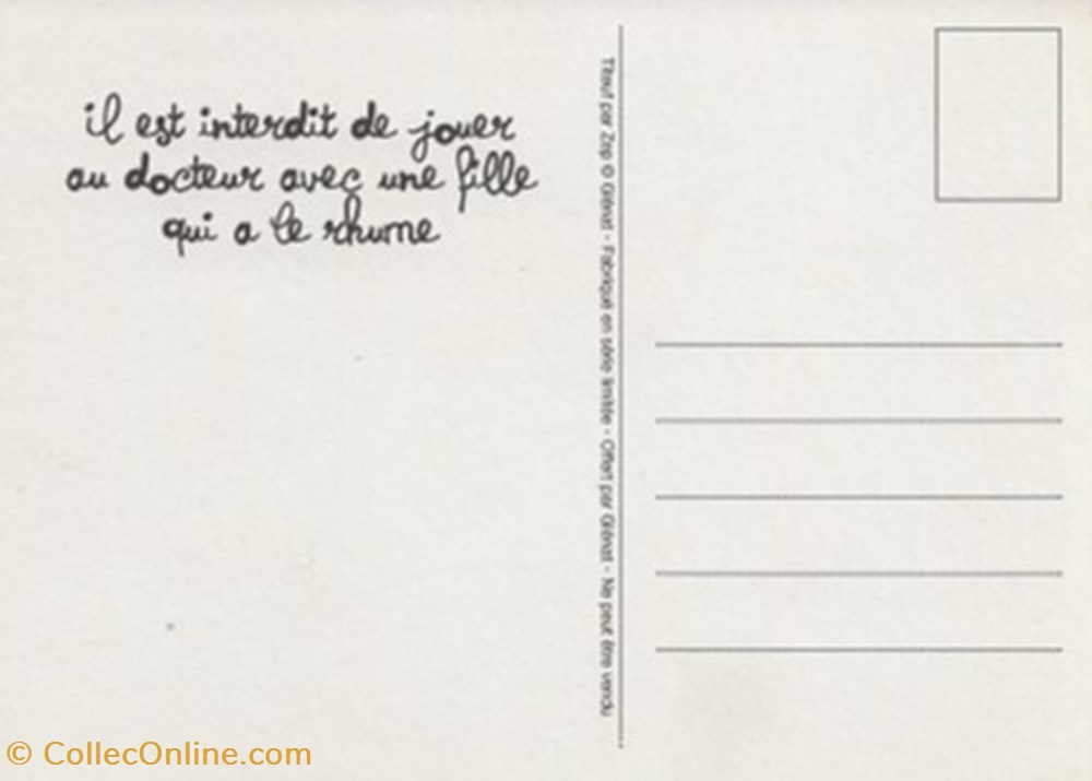 Titeuf cartes postales bande dessinee titeuf