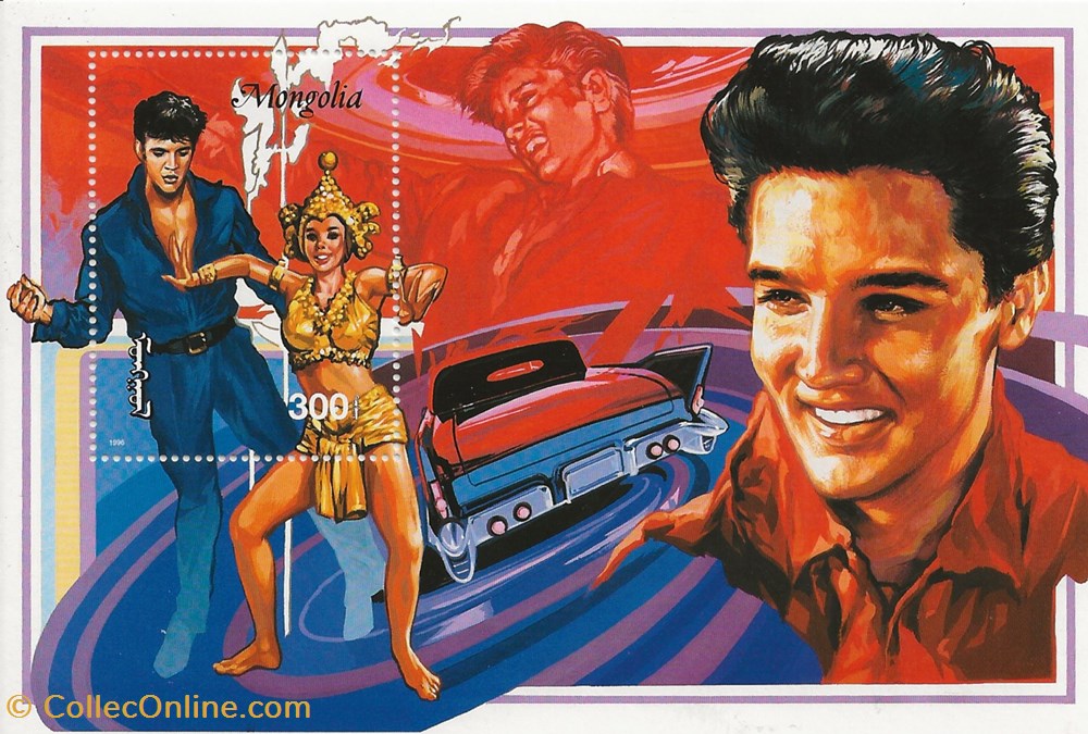 ZZZ Bloc (Mongolie) 1995 Elvis Presley timbres zzz bloc mongolie 1995 elvis presley