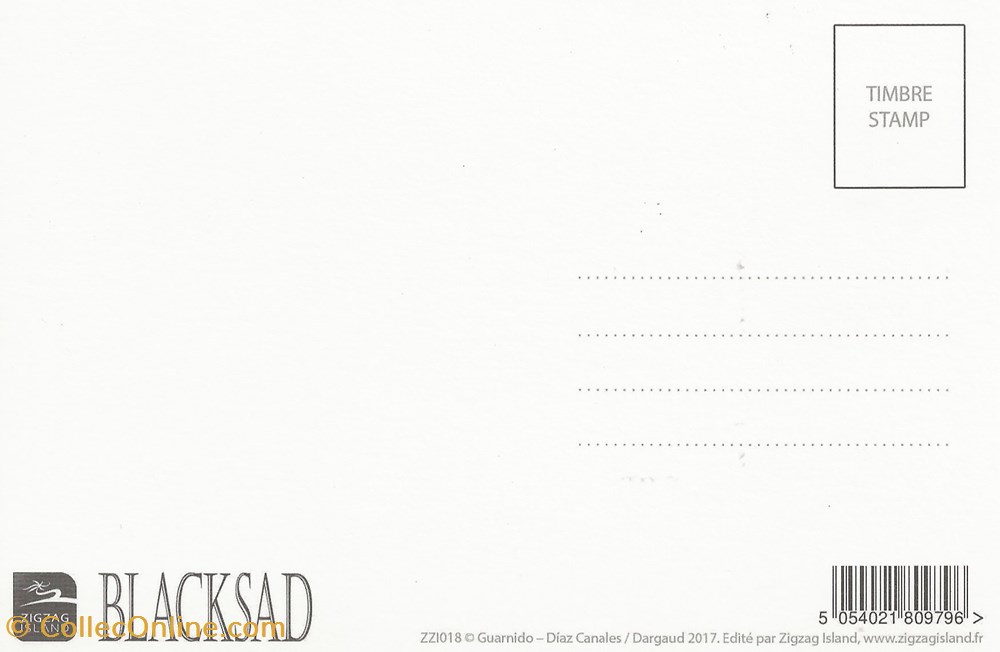 Blacksad cartes postales bande dessinee blacksad