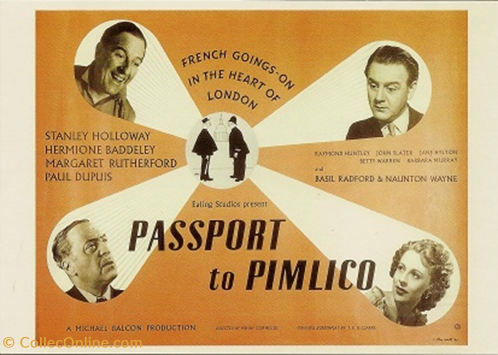 Passport to Pimlico cartes postales autres passport to pimlico