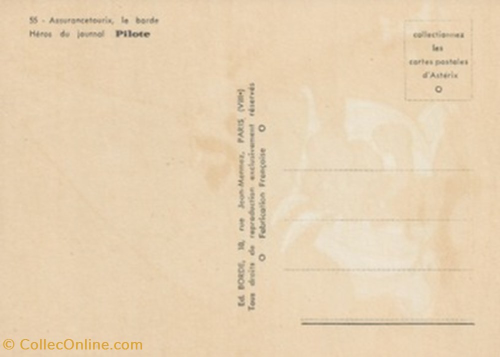 Astérix cartes postales bande dessinee asterix