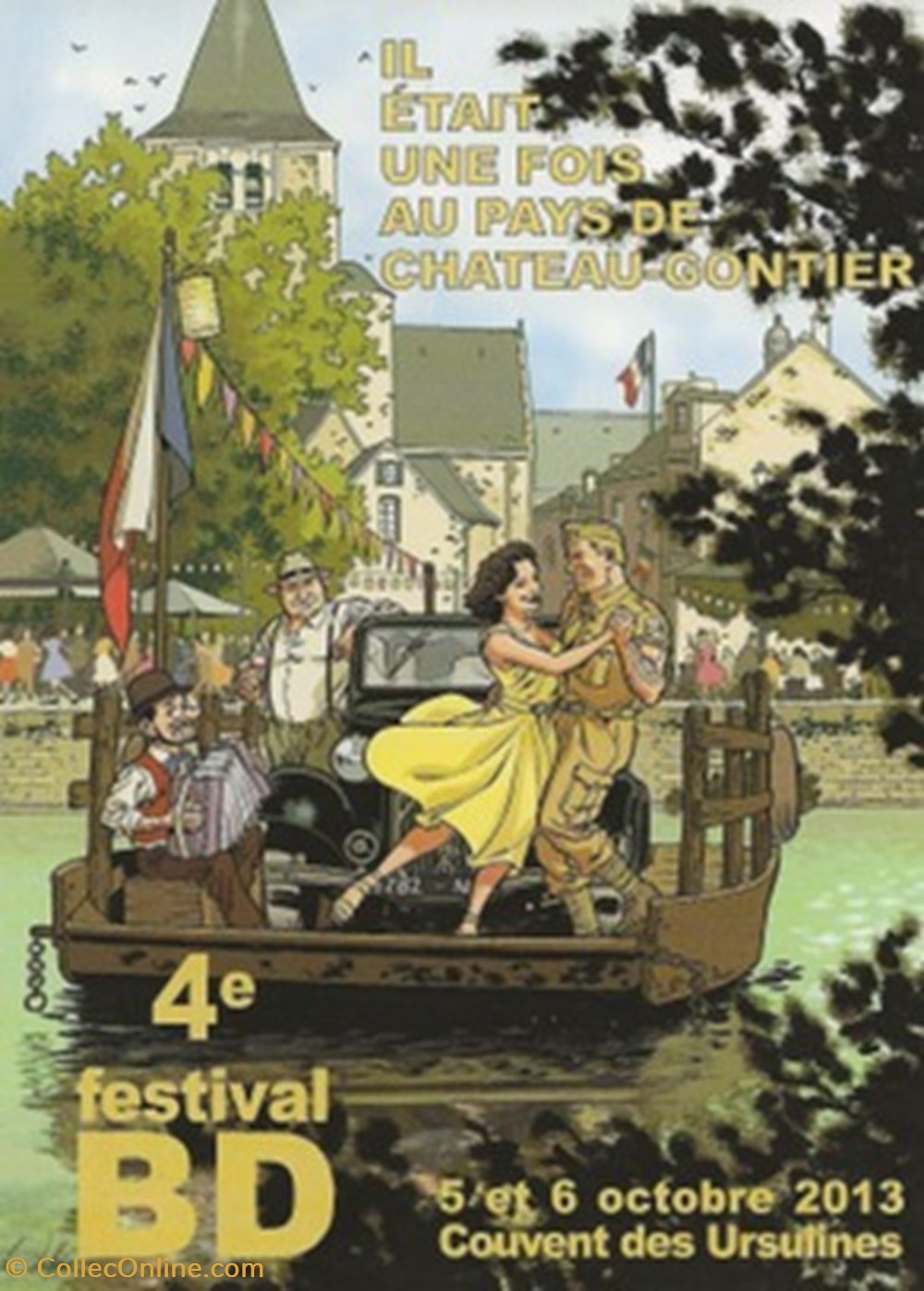 cartes postales bande dessinee chateau gontier 55 2013