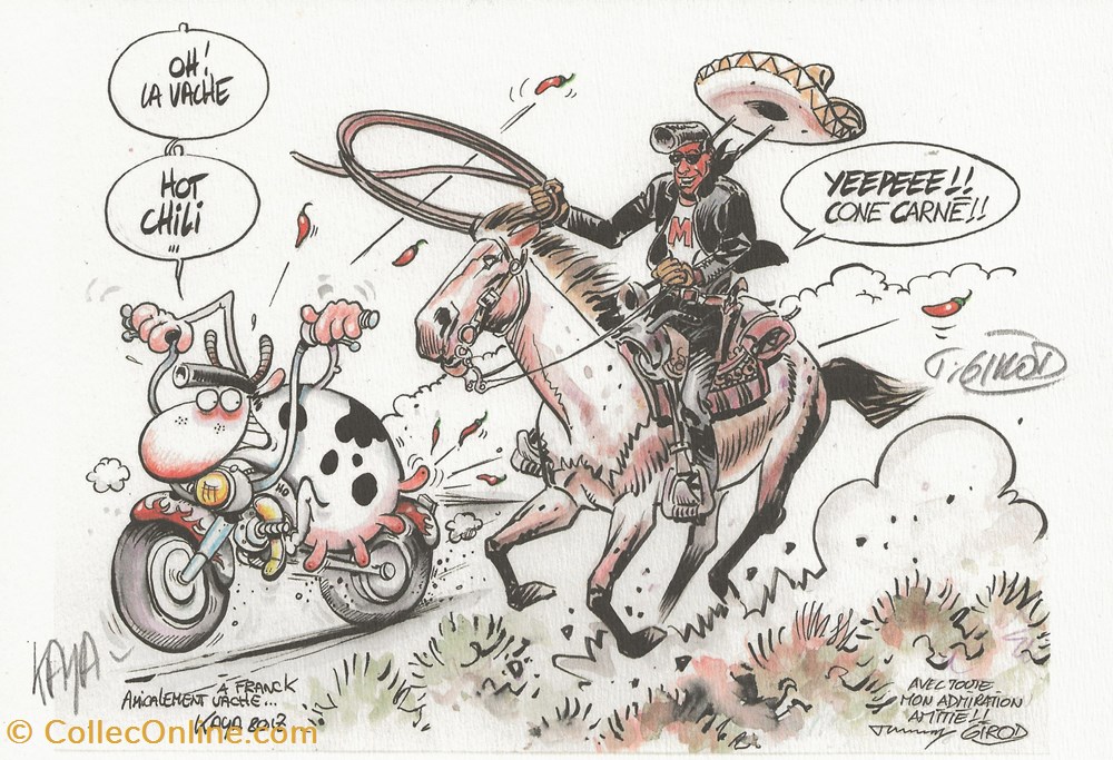 cartes postales bande dessinee zz ex libris de kaya girod