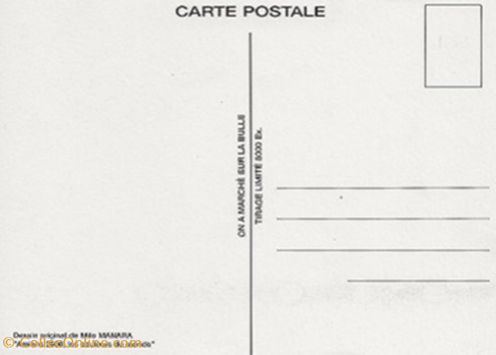 cartes postales bande dessinee amiens 80 2000