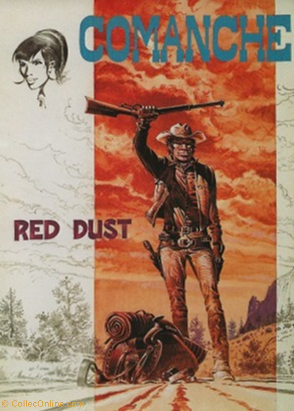 Comanche cartes postales bande dessinee comanche