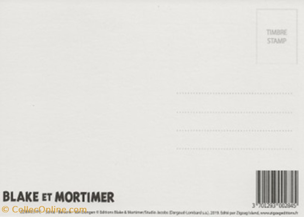 Blake et Mortimer cartes postales bande dessinee blake et mortimer