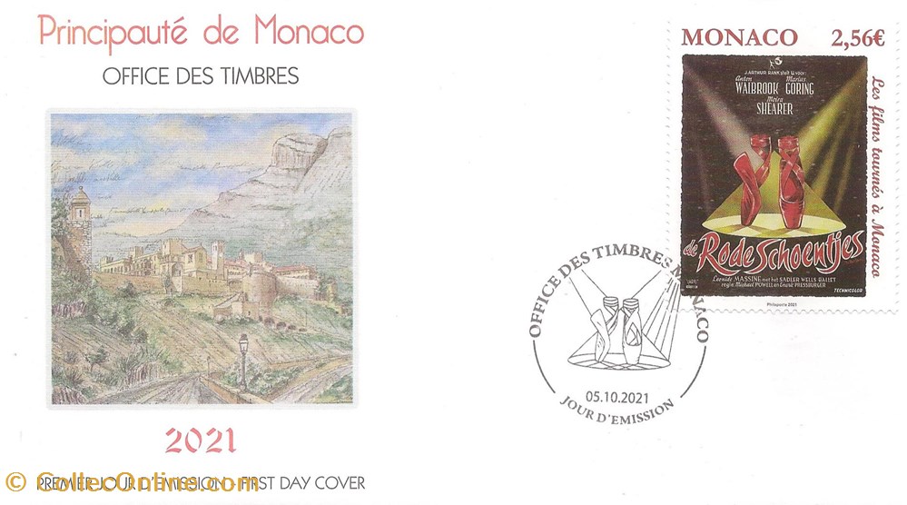 Monaco (Principauté de Monaco) 2021 Film tourné en Principauté timbres monaco principaute de monaco 2021 film tourne en principaute