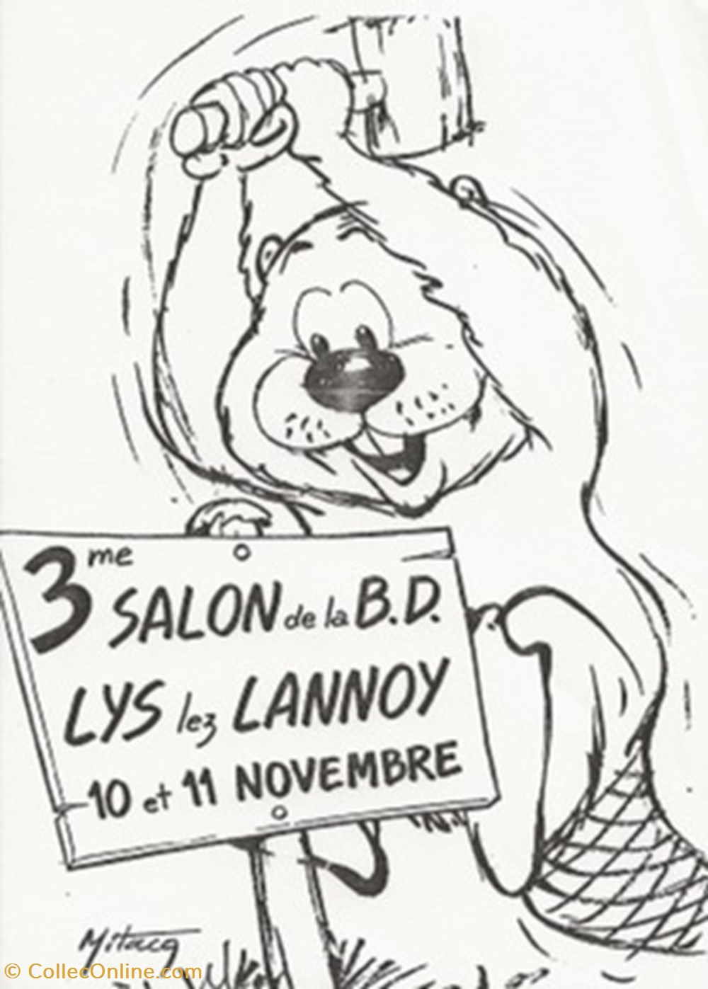 cartes postales bande dessinee zz lys lez lannoy 59 1990