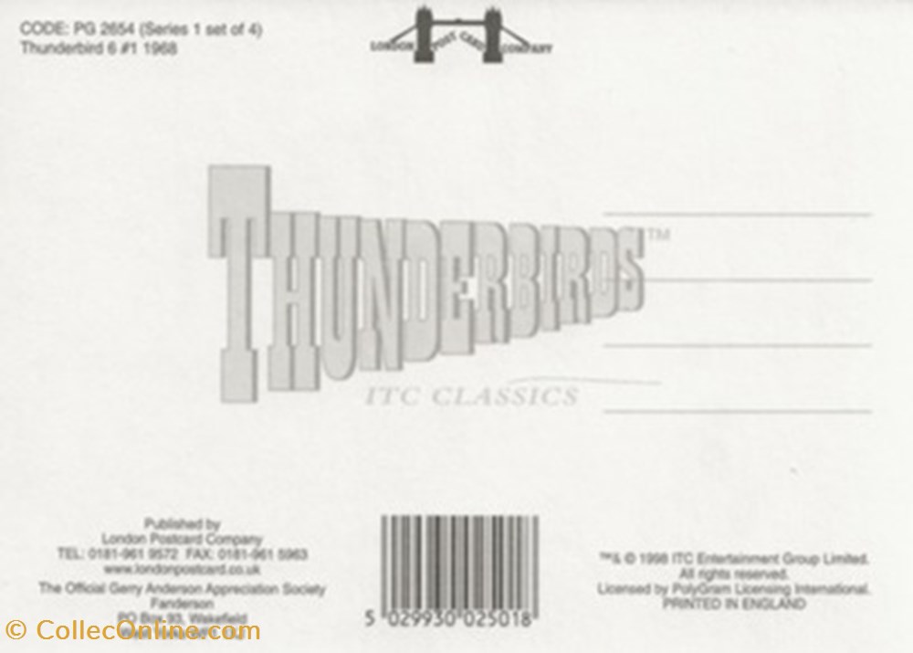 cartes postales autres thunderbird 6