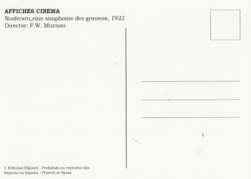 Nosferatu, eine symphonie des grauens cartes postales autres nosferatu eine symphonie des grauens