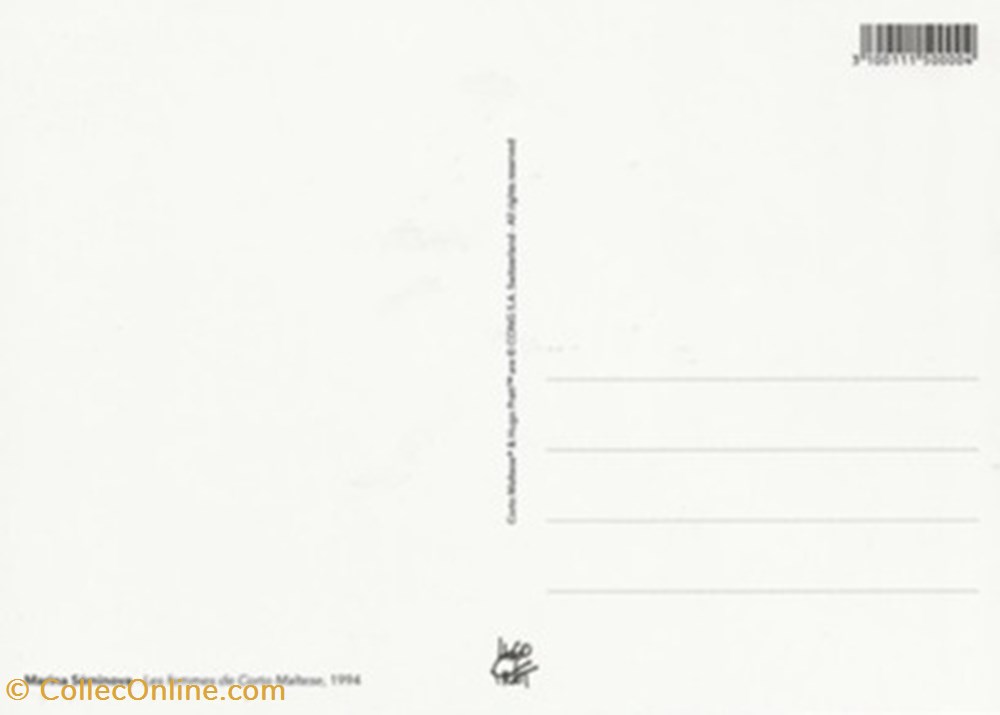 Corto Maltese cartes postales bande dessinee corto maltese