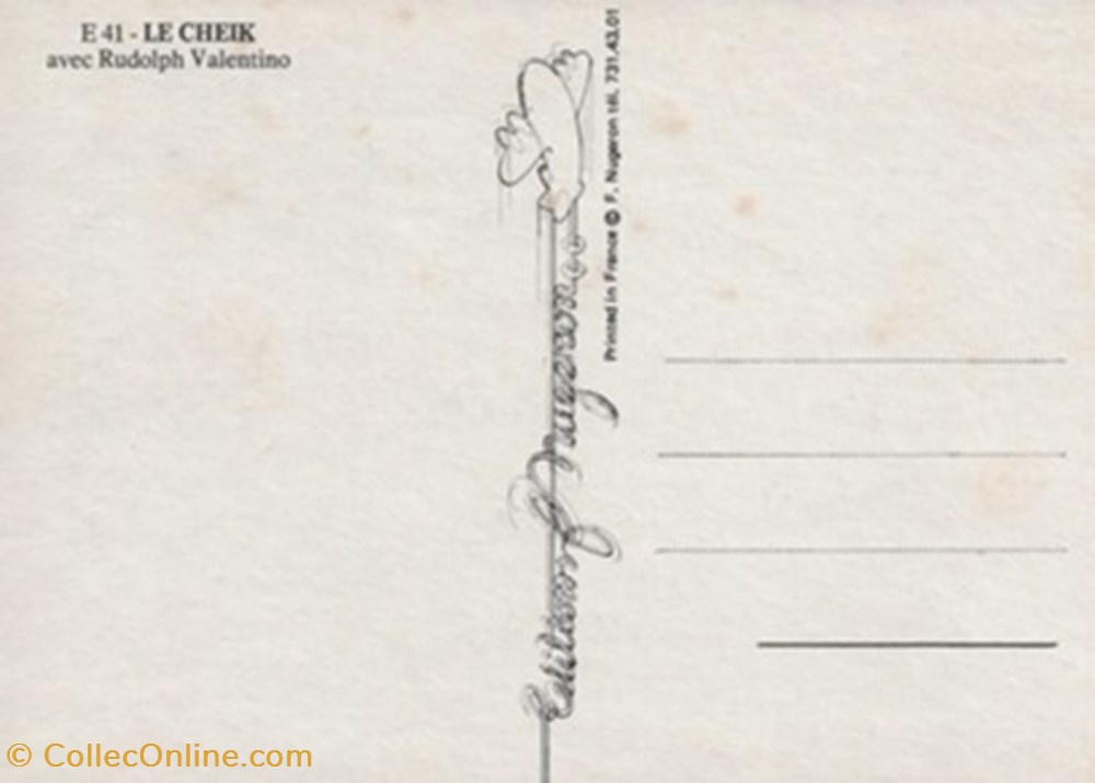 cartes postales autres le cheik