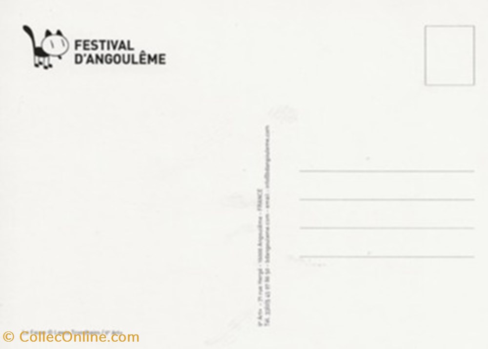 Angoulême (16) 2007 4 cartes postales bande dessinee angouleme 16 2007