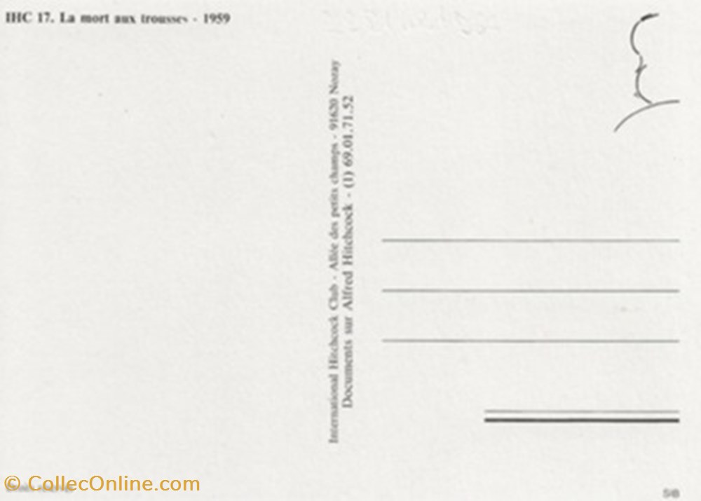 cartes postales autres la mort aux trousses