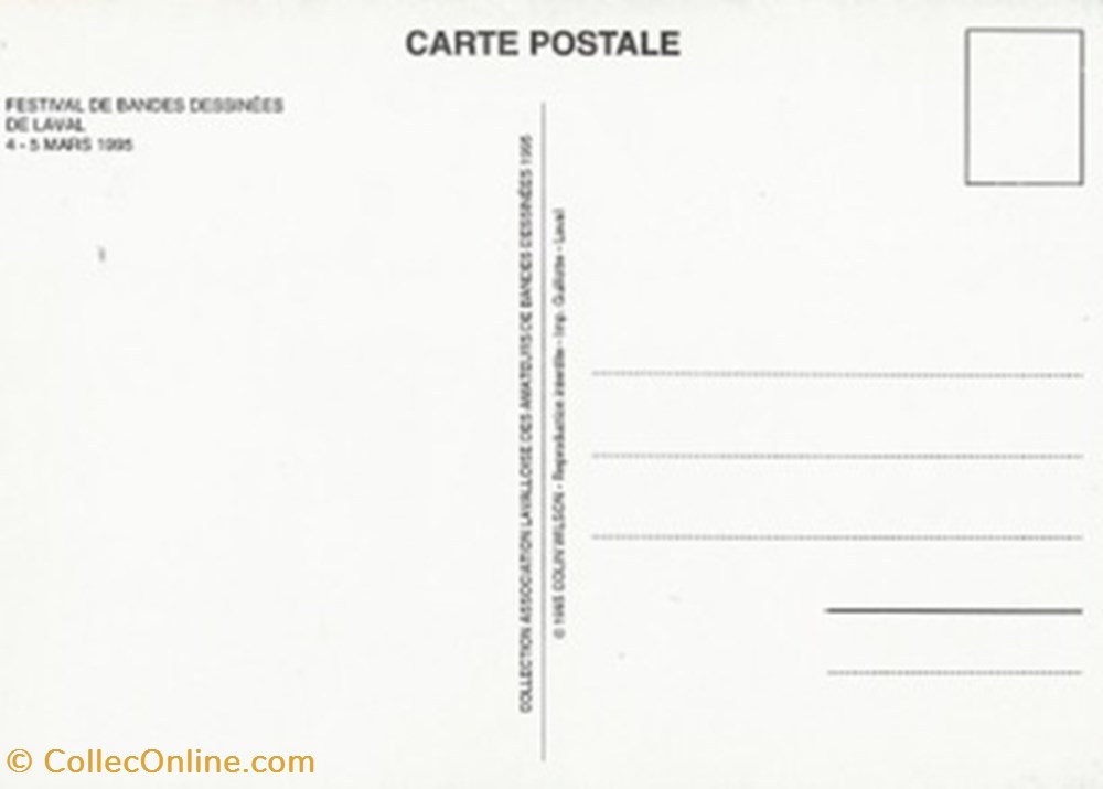 Laval (55) 1995 cartes postales bande dessinee laval 55 1995