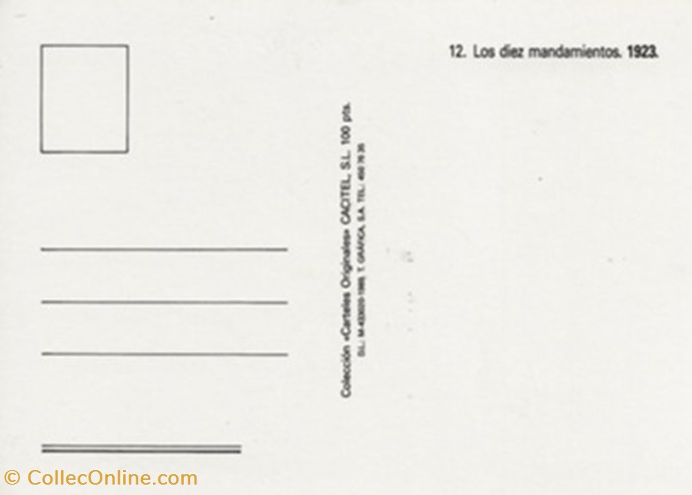 cartes postales autres the ten commandments
