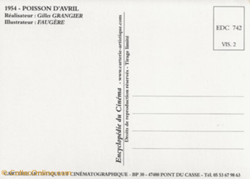 Poisson d'avril cartes postales autres poisson avril