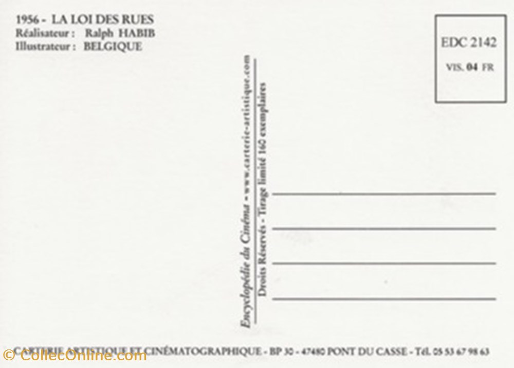 La loi des rues cartes postales autres la loi des rues