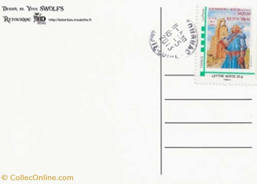 Retournac (43) 2013 cartes postales bande dessinee retournac 43 2013