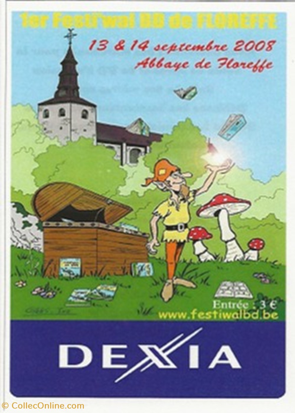 cartes postales bande dessinee zz floreffe belgique 2008