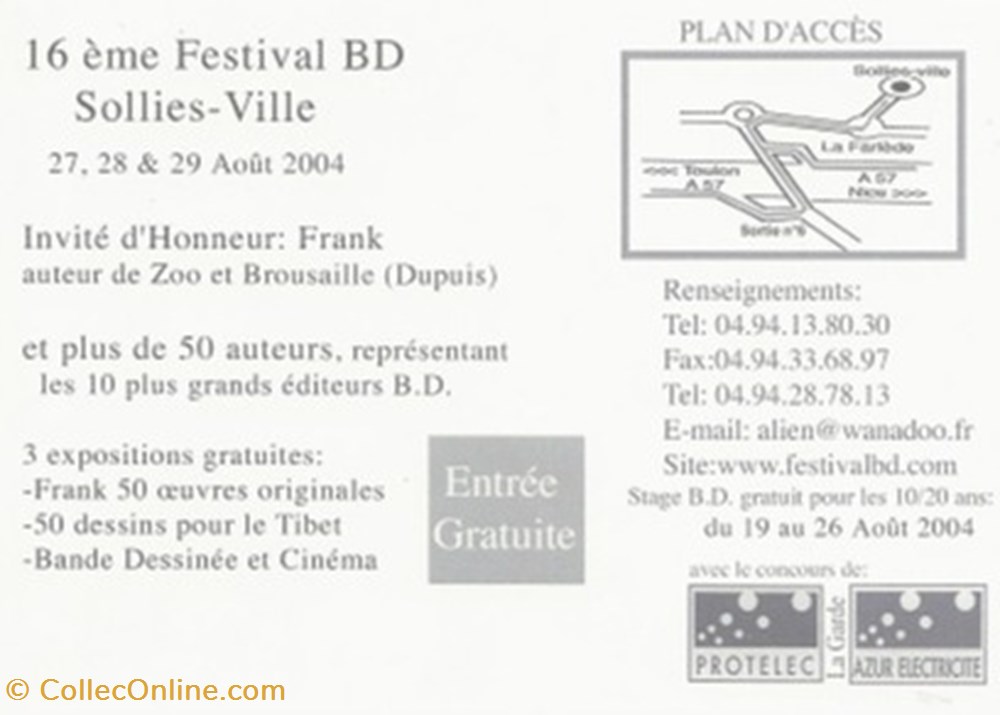 Solliès-Ville (83) 2004 cartes postales bande dessinee sollies ville 83 2004