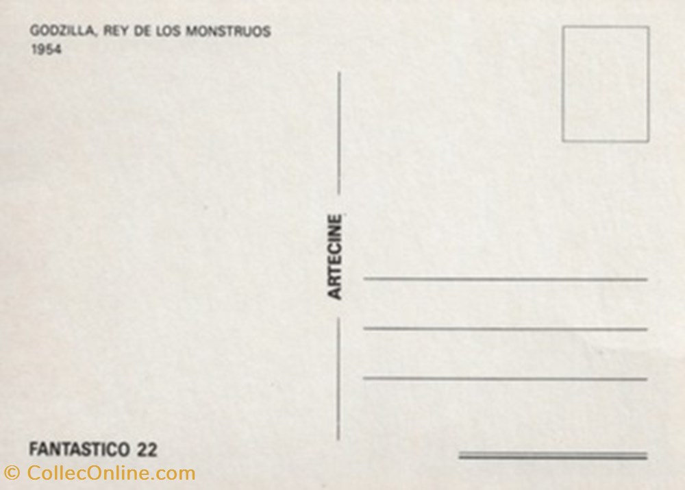 Godzilla cartes postales autres godzilla