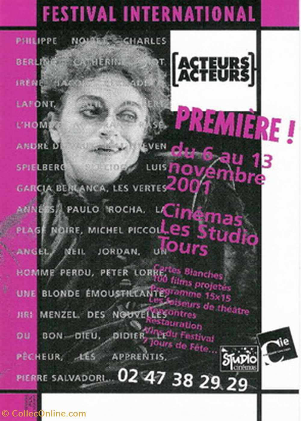 Tours Festival acteurs acteurs 2001 cartes postales autres tours festival acteurs acteurs 2001