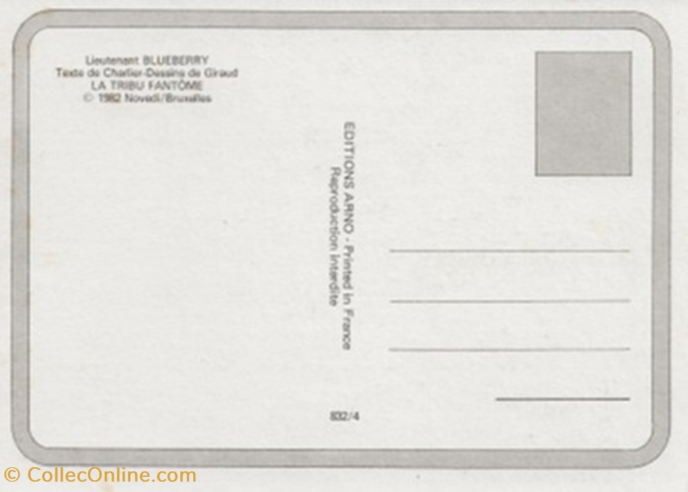 Blueberry cartes postales bande dessinee blueberry