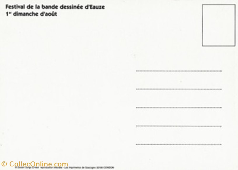 cartes postales bande dessinee eauze 32 1998