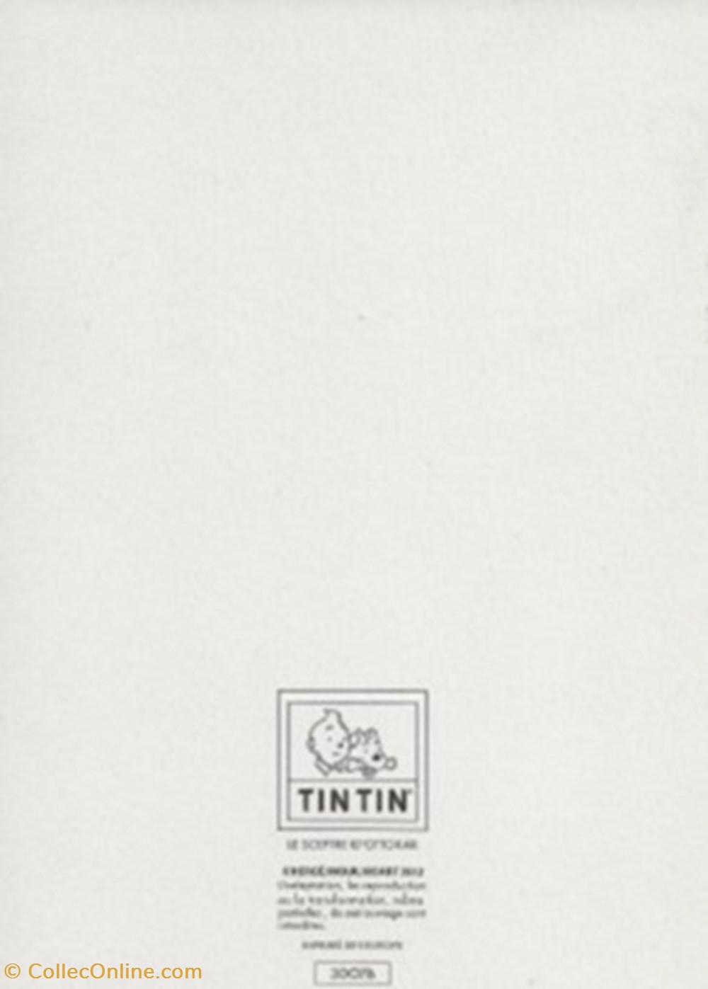 Tintin cartes postales bande dessinee tintin