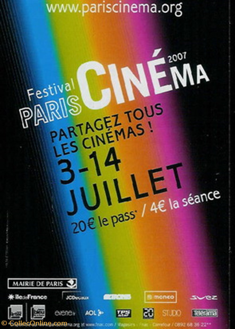 cartes postales autres paris festival de tous les cinema 2007