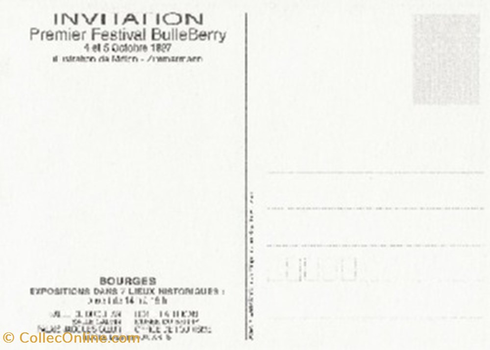 Bourges (18) 1997 cartes postales bande dessinee bourges 18 1997