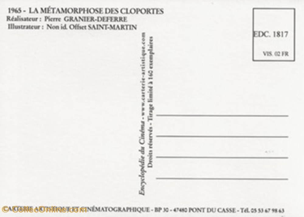 La métamorphose des cloportes cartes postales autres la metamorphose des cloportes