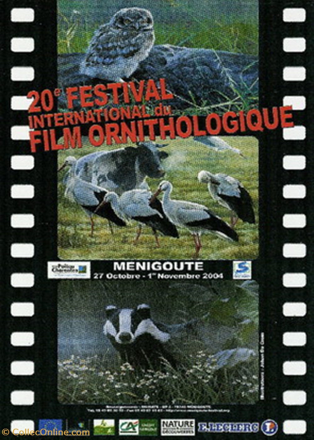 cartes postales autres menigoutte festival du film ornithologique 2004