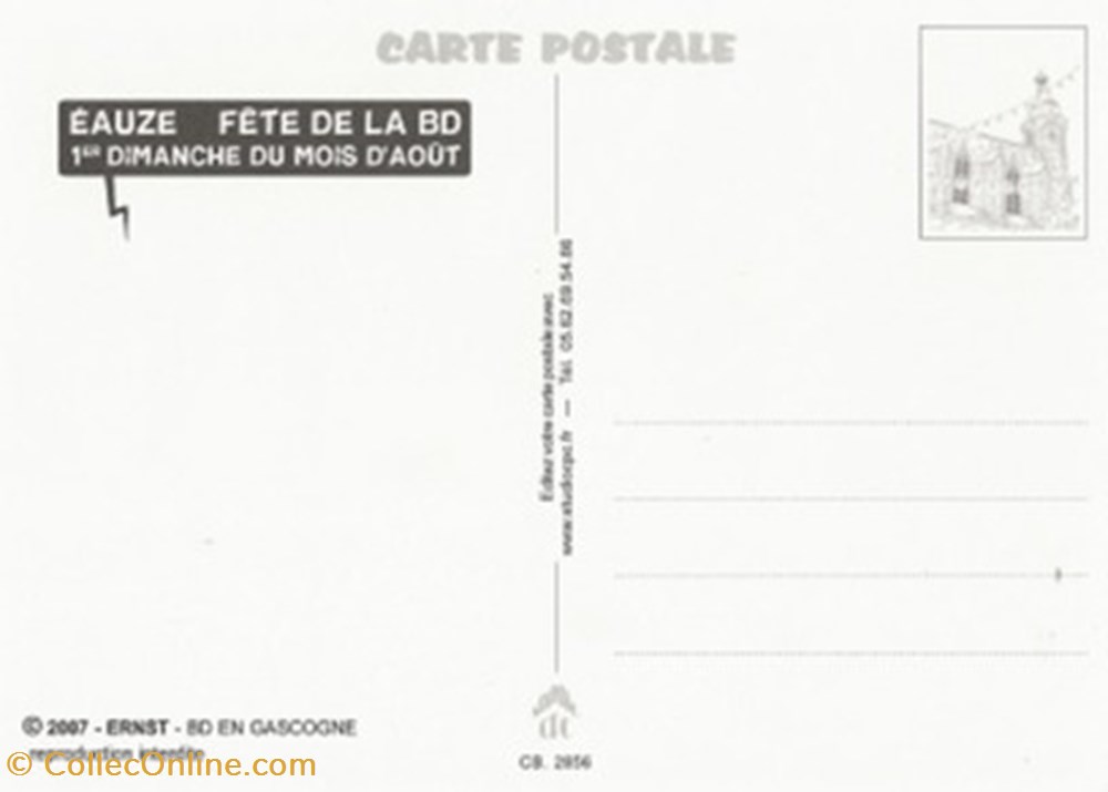 Eauze (32) 2007 cartes postales bande dessinee eauze 32 2007