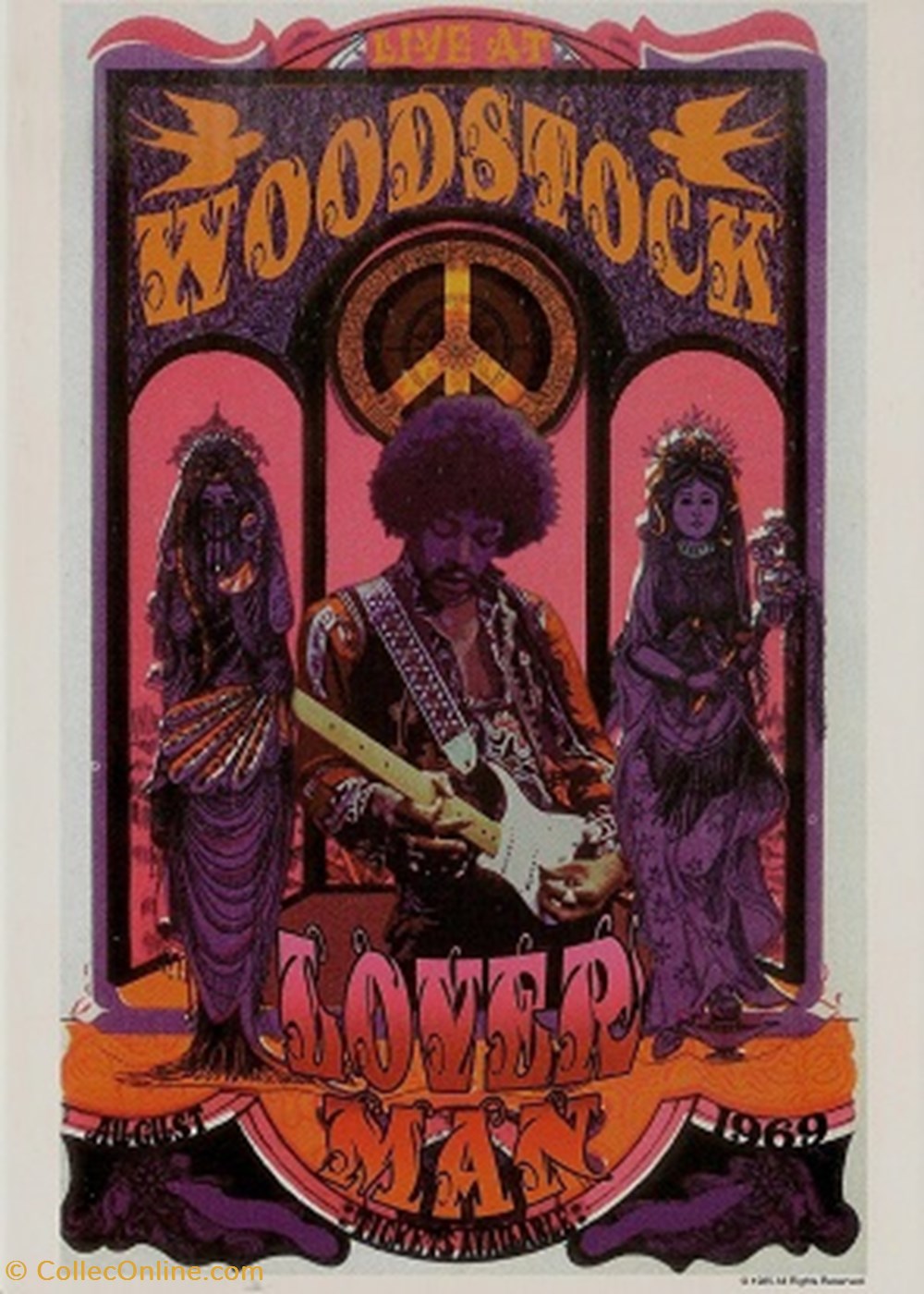 cartes postales autres woodstock