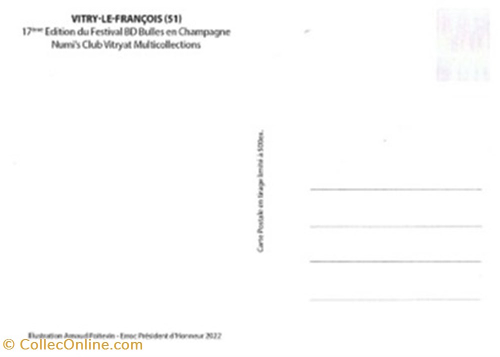 Vitry-le-François (51) 2022 cartes postales bande dessinee vitry le francois 51 2022
