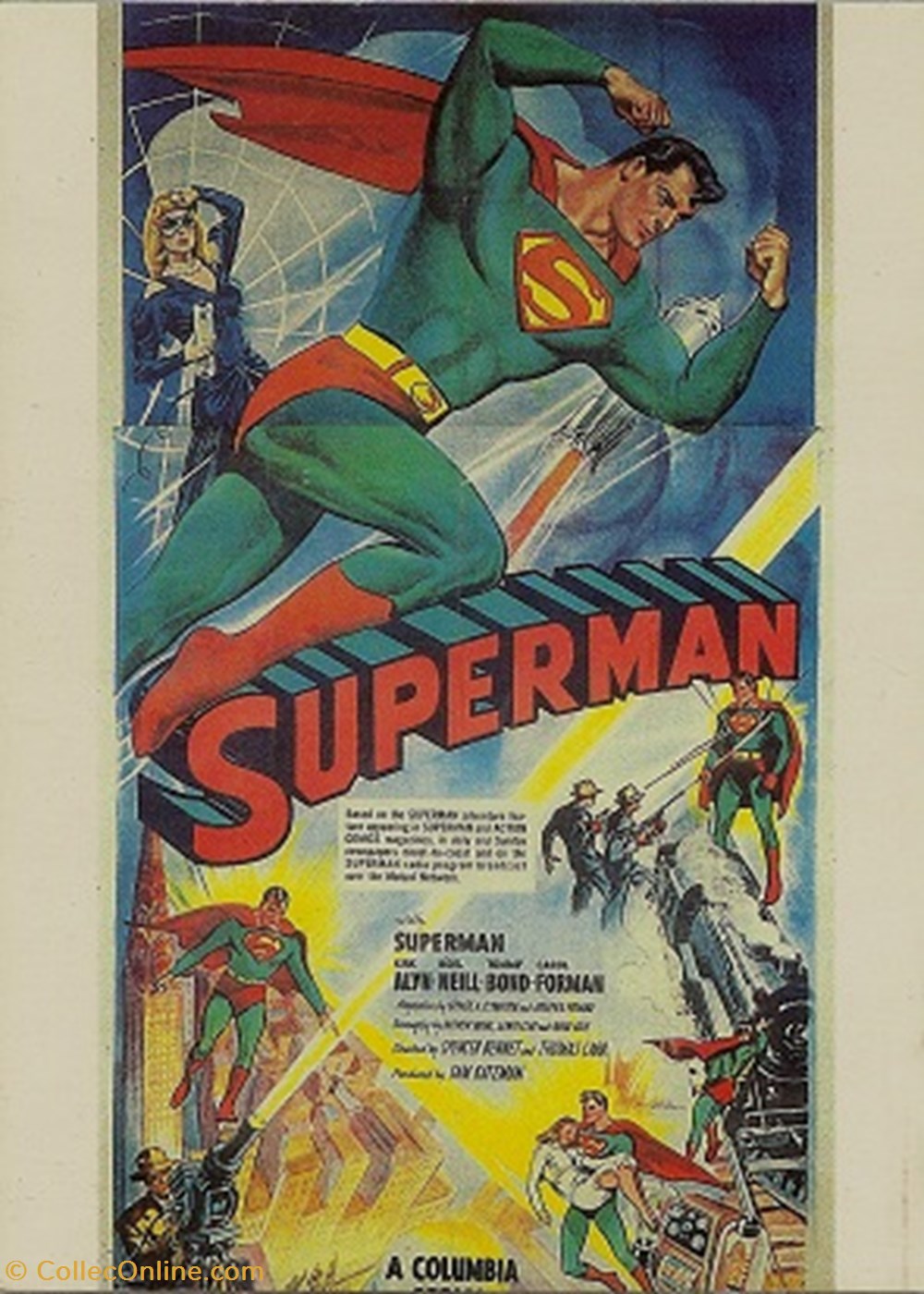 Superman cartes postales autres superman