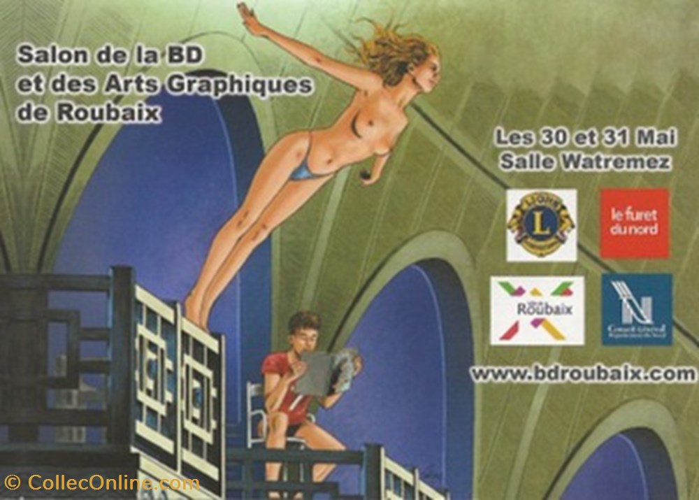 Roubaix (59) 2009 cartes postales bande dessinee roubaix 59 2009