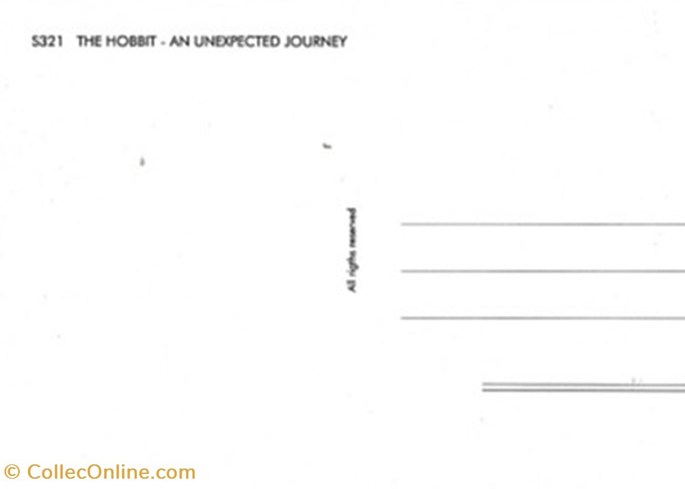 The hobbit : an unexpected journey cartes postales autres the hobbit an unexpected journey