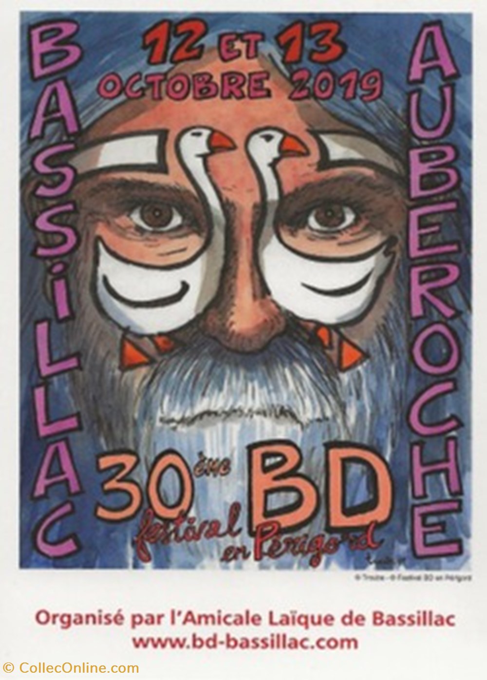 cartes postales bande dessinee bassillac 24 2019
