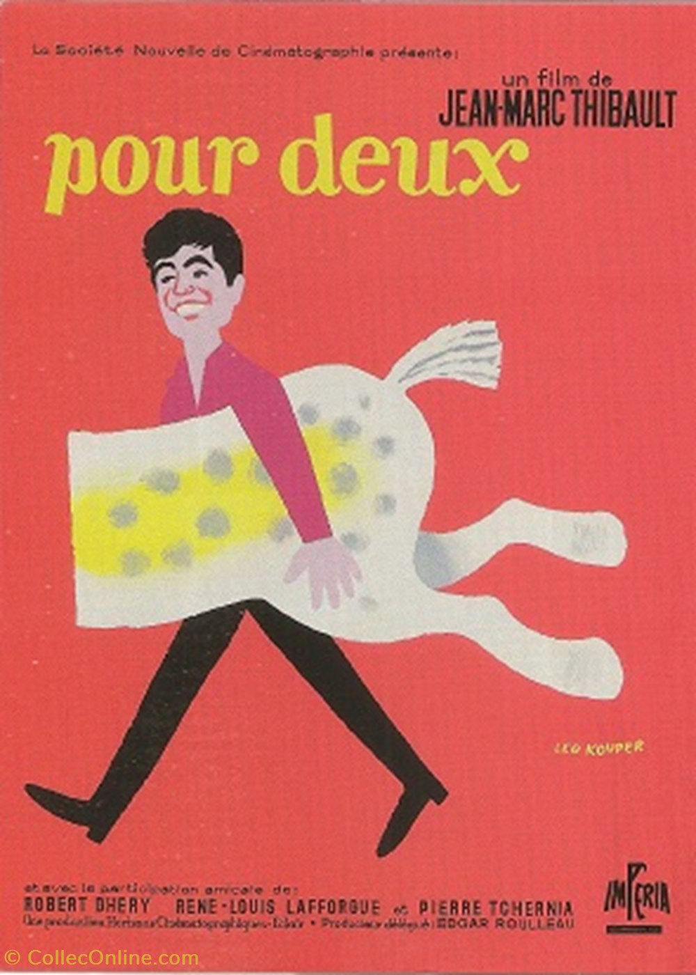 cartes postales autres un cheval pour deux