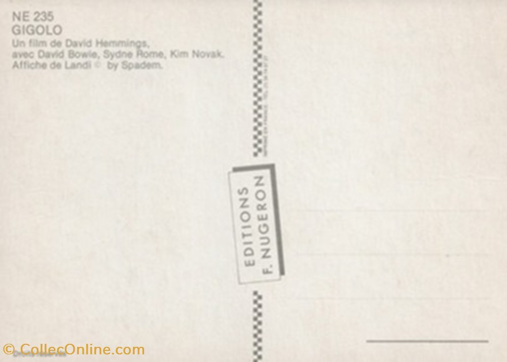 Gigolo cartes postales autres gigolo