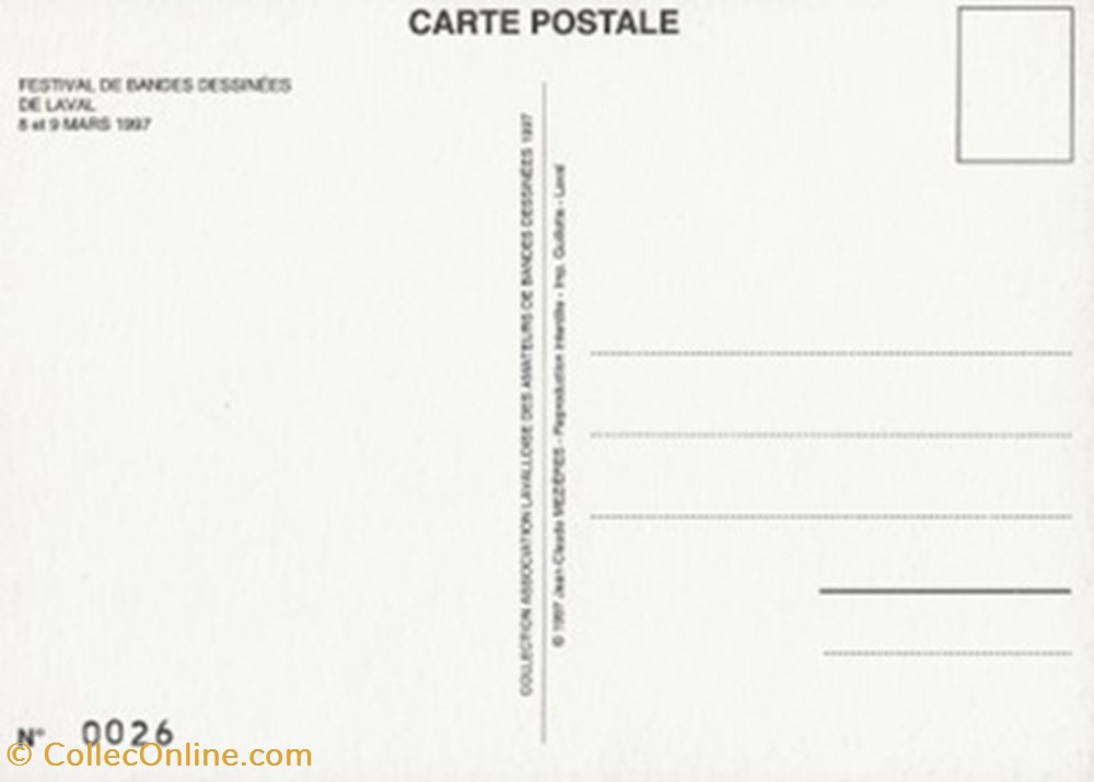 Laval (55) 1997 cartes postales bande dessinee laval 55 1997