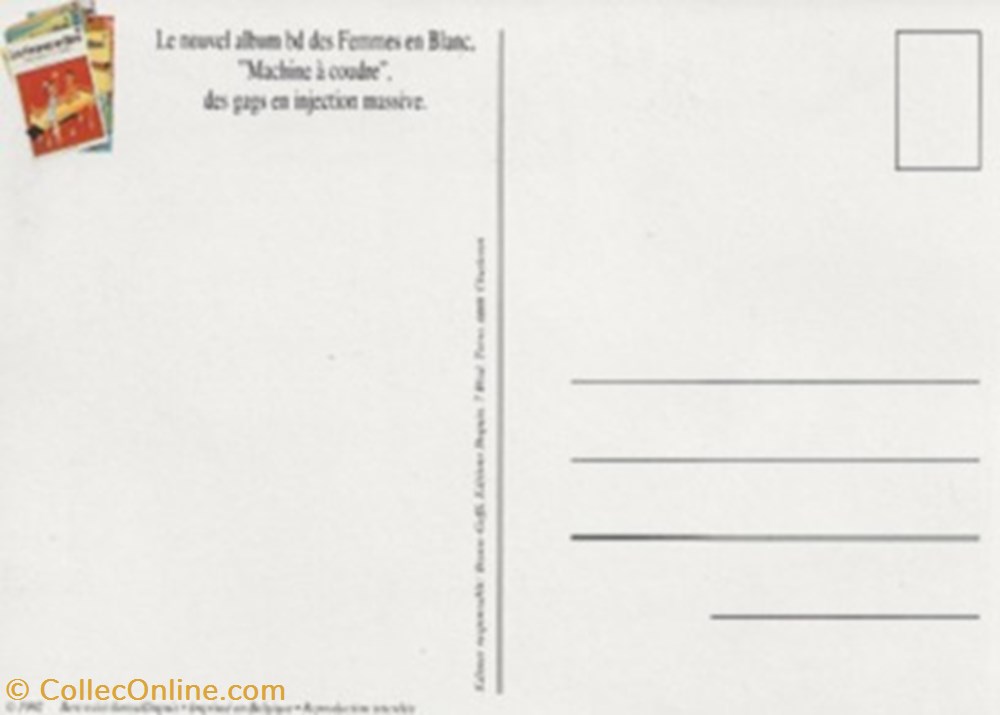 Les femmes en blanc cartes postales bande dessinee les femmes en blanc