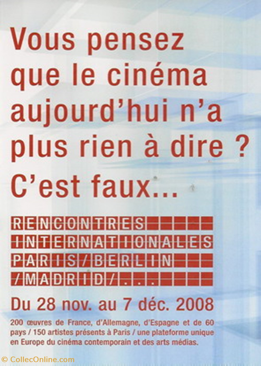cartes postales autres paris rencontres internationales nouveau cinema et art contemporain 2008