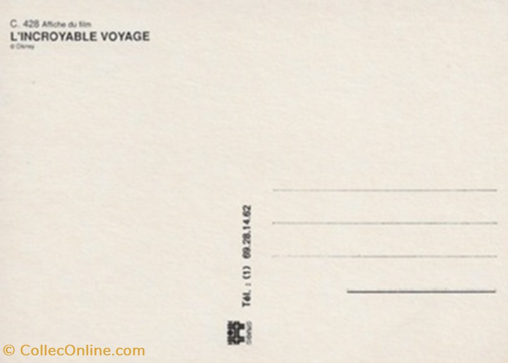 L'incroyable voyage cartes postales autres l incroyable voyage