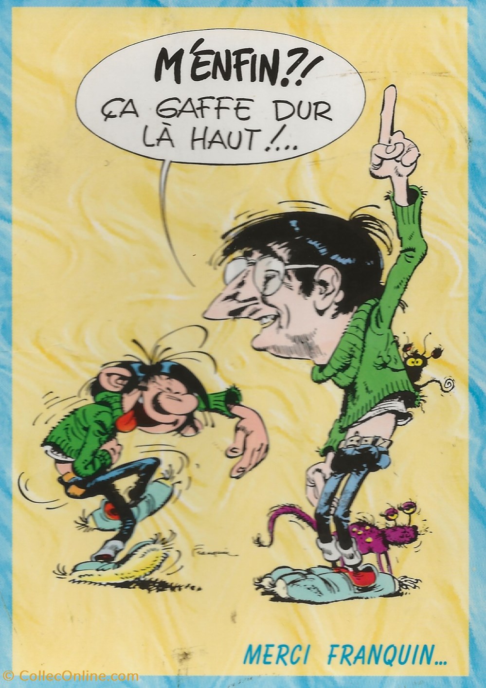 Gaston Lagaffe cartes postales bande dessinee gaston lagaffe