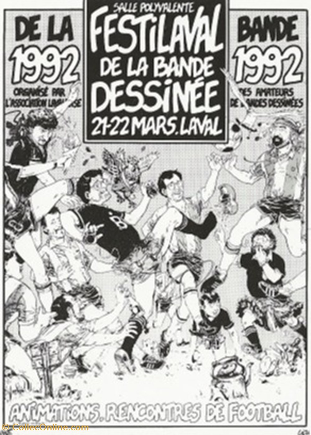 Laval (55) 1992 cartes postales bande dessinee laval 55 1992