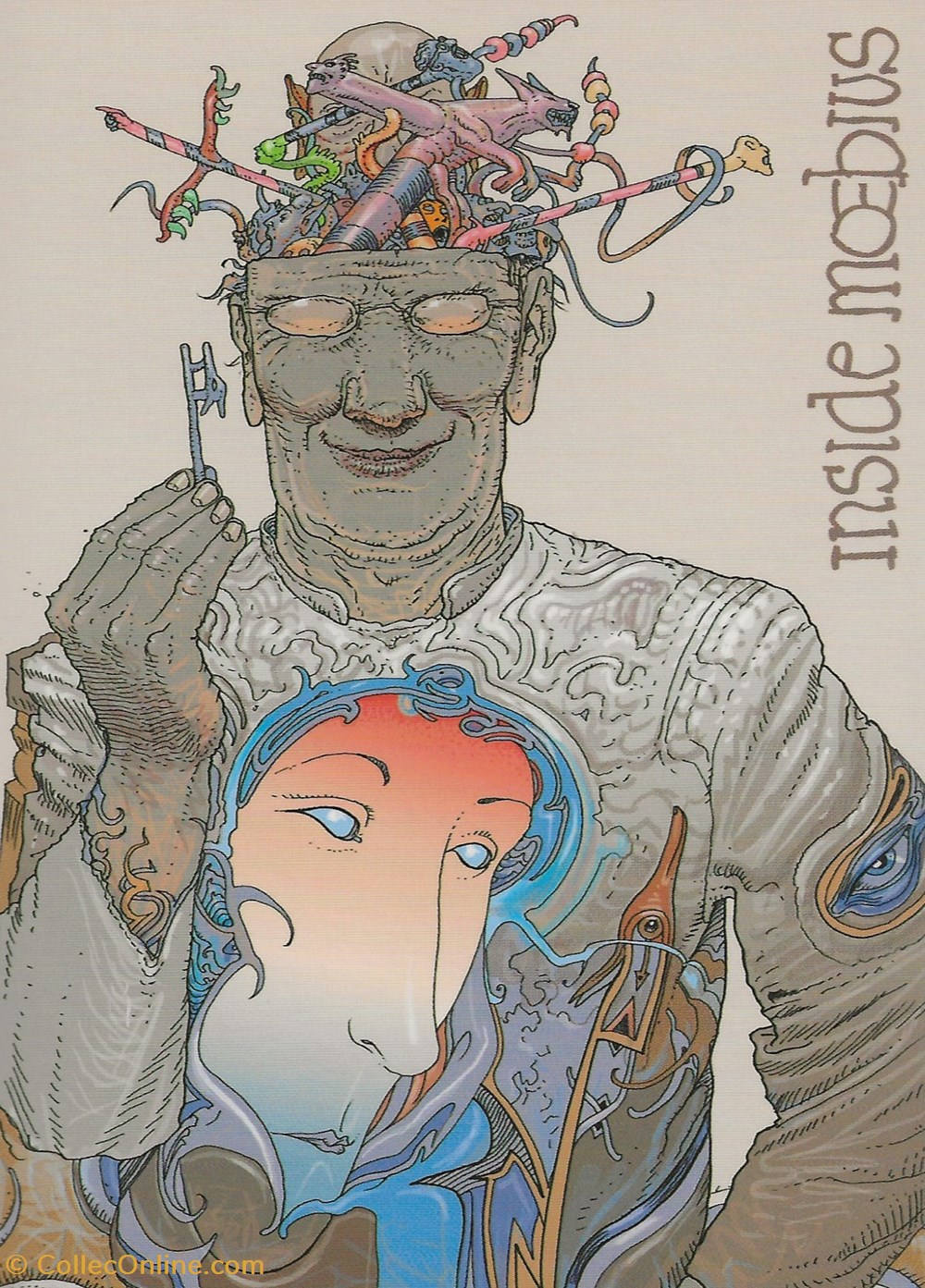 Moebius 3 cartes postales bande dessinee moebius